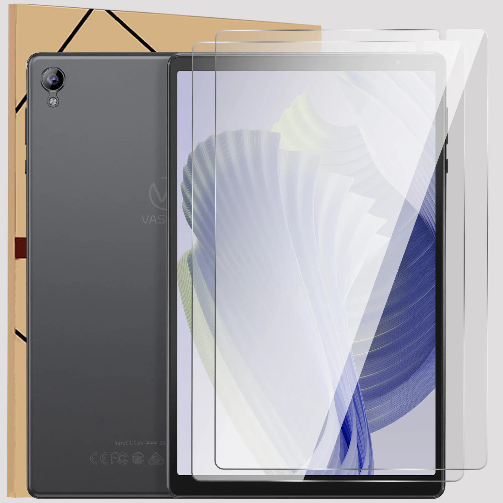 2 Pack Tempered Glass Screen Protector for Lville 10 Inch P11/Baken D10A M10 10.1/PRITOM TAB 10 Lite Tablet/VOLENTEX VASOUN Tab 10 Lite/VASOUN M10 Anti Scratch HD Clear