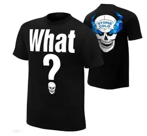 [Sale Up To 45%] Black ''stone Cold'' Steve Austin Retro What T-shirt