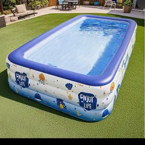 1pc Large Inflatable Swimming Pool, Suitable For Yard And Home Use, summer pool ‍️