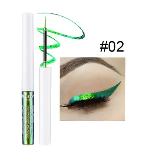 Viral Green Chameleon Liquid Eyeshadow & Eyeliner – Metallic Duochrome Eye Makeup with Precision Fine Tip | Long-Lasting Shimmer Pigment for Bold, Edgy Looks (Emerald Shift)