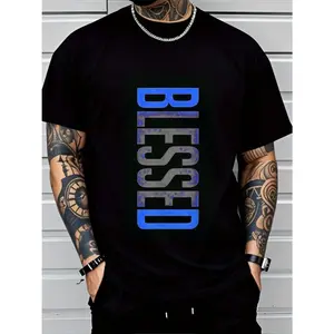 Men's Plus Size Casual Crew Neck T-Shirt - Geometric-Pattern, Smooth Cotton Knit Fabric, Medium Stretch - Short Sleeve Tee for Leisure & Everyday Wear      Breathable Comfort Fit      Machine Washable ,,Unisex Crewneck,Unisex Crewneck T-shirt for Men An