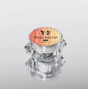 Wave Liner Gel 15ml: Professional modeling gel for 3D nails, easy to apply, fast drying, and a perfect glossy finish for creative nail art.