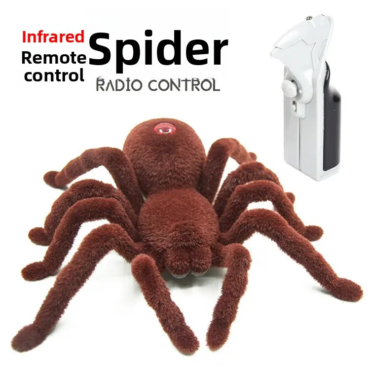 Remote Control Spider: Gift for Family, Prank on Halloween or April Fools'.Joke Toys for Cats & Dogs,Remote Control Spider Infrared Remote Control Creative Simulation Animal Infrared Electric Pet Toy