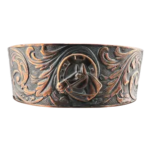 Western Copper Horse Cuff