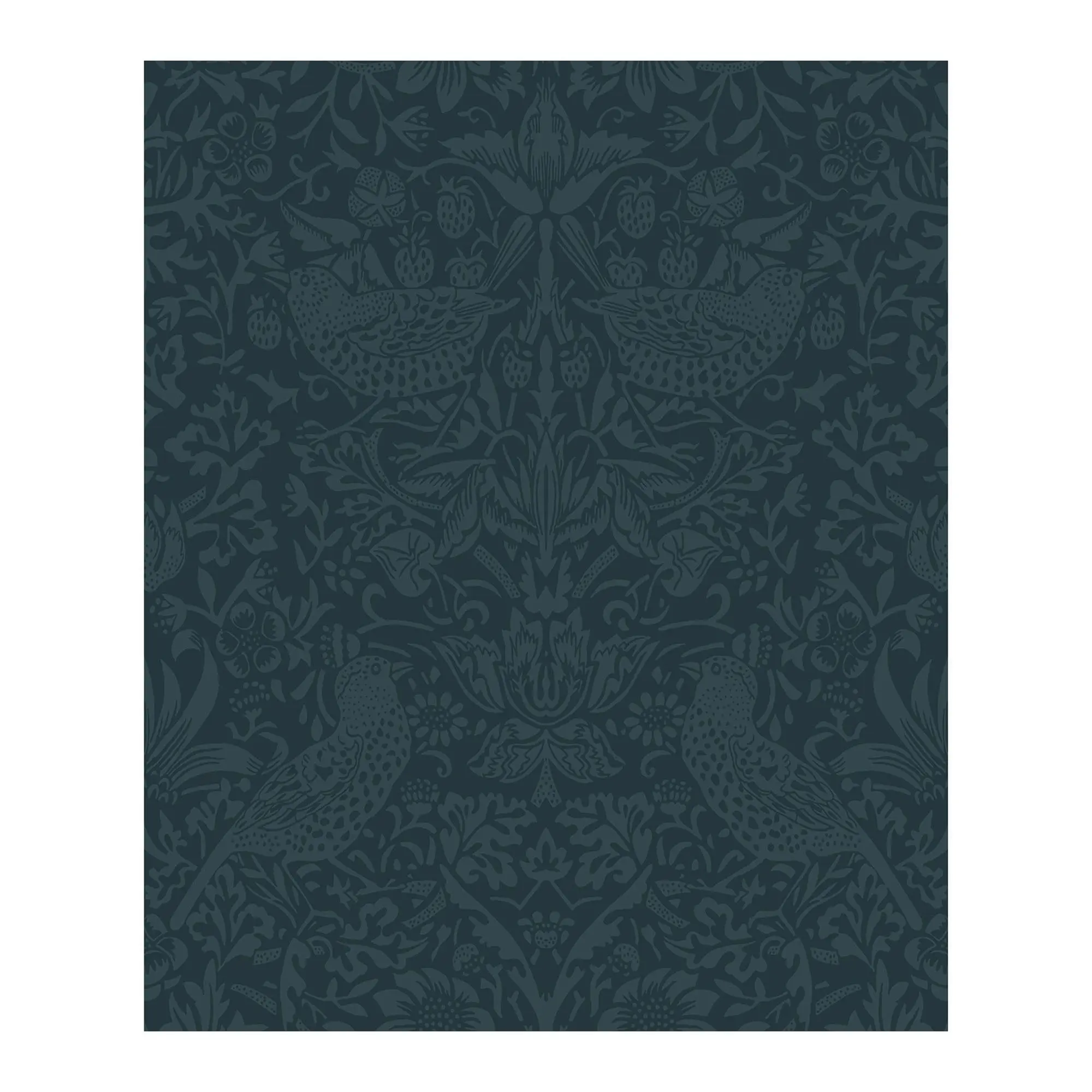 NextWall Tonal Bird Garden Peel and Stick Wallpaper