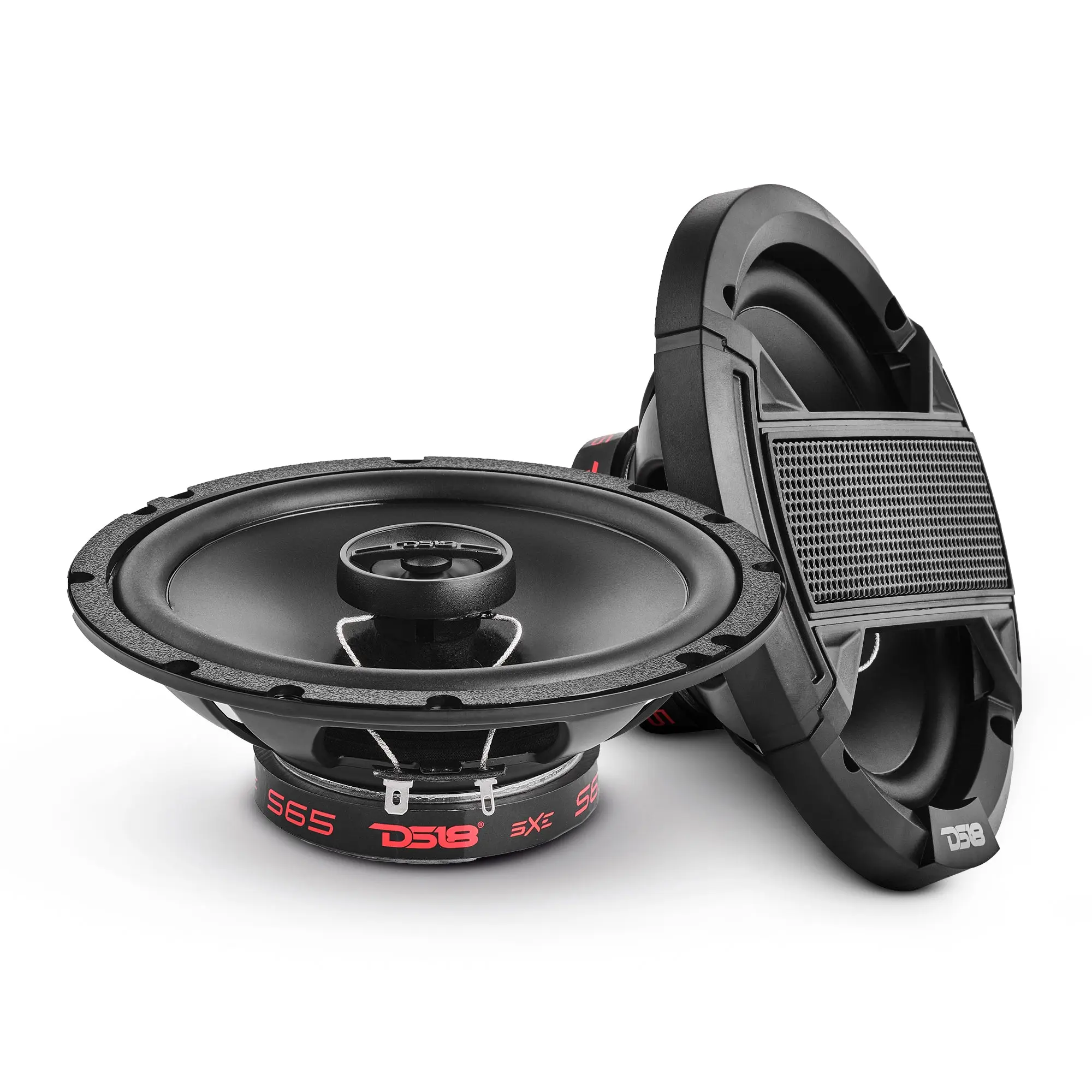 DS18 Car Audio Speaker - 6.5" 2-Way Coaxial Automotive Speaker, 180W RMS, 4-Ohm Car Audio Component
