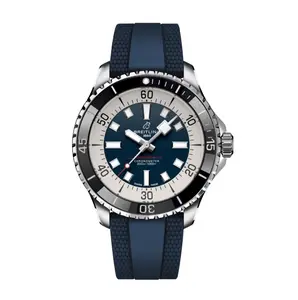 Breitling Superocean Automatic 44MM Chronometer Blue Dial Watch (MSRP: $5,700)