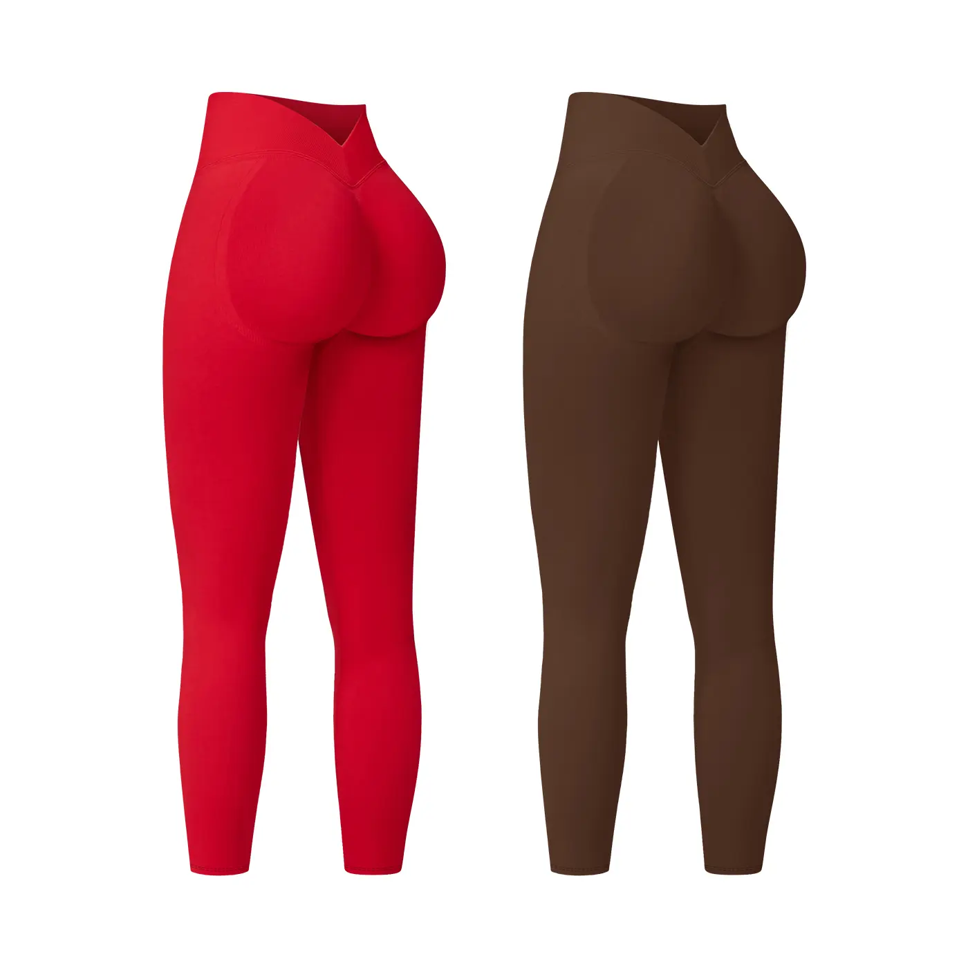 Brilliant red + deep coffee