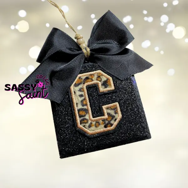 Sassy Saint Leopard MONOGRAM PATCH Freshie Air Freshener - Aroma Thermostat, Small Space Deodorizer, Effective Odor Removal for Your Vehicle