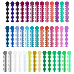Orthodontic Ligature Ties, Multi-Color Orthodontic Elastomeric O-Rings Braces Rubber Bands, Assorted Dental Ligature Elastic Rubber Ties, 1040 Pcs