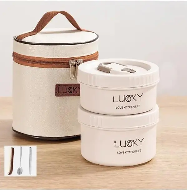 Leak Proof Microwaveable Bento Box Portable Stackable Food Container Storage Lunch Box Bento