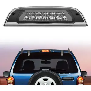 Nilight Third Brake Light Tail High Mount 3rd Stop Lights Smoked Lens Compatible with Jeep Liberty 2002 2003 2004 2005 2006 2007 Van SUV Rear Center Cab Lamp, Led Tail Light