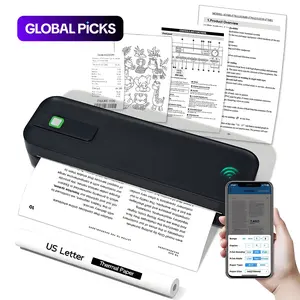 Portable Inkless Handheld Printer, Supports A4 Paper Size, Prints Resumes, Sheet Music and Exam Papers, Compatible with iOS & Laptops, Portable Thermal Printer #GLOBAL PICKS