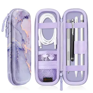[Case Only, No Pen] Fintie Portable Case for Apple Pencil/Samsung Stylus Pen/Surface Pen - PU Leather Protective Carrying Bag for Stylus-Gift for Her