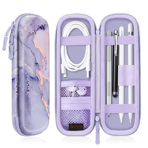 [Case Only, No Pen] Fintie Portable Case for Apple Pencil/Samsung Stylus Pen/Surface Pen - PU Leather Protective Carrying Bag for Stylus-Gift for Her, Accessories, Computer