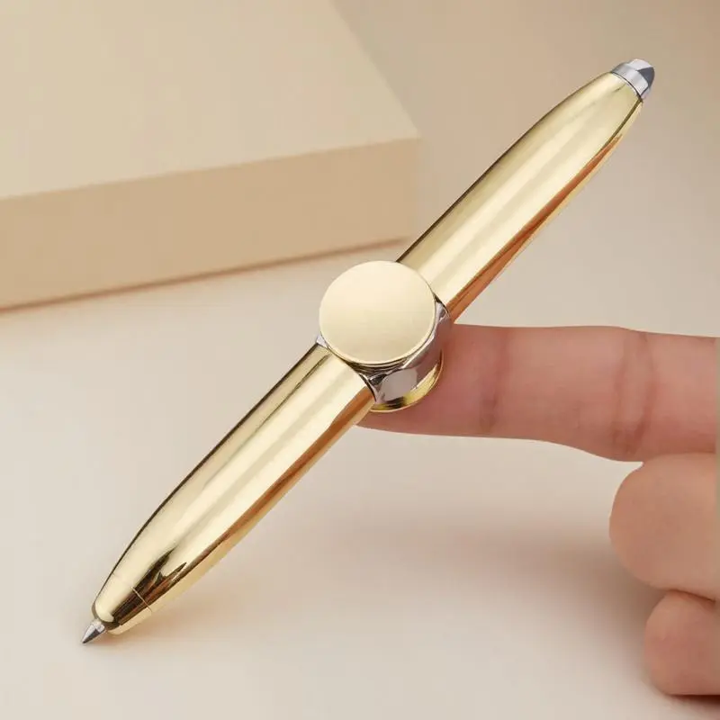 Fidget Spinner Pen, 360 Degree Rotatable Anti-anxiety Pen, Portable Writing Pen for Students, Office Stationery & Supplies, Smooth Writing Pens, Writing Tools