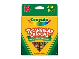 Crayola Triangular Anti-roll Crayons