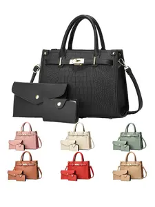 Women's Satchel Bag Set, Lightweight Luxury Large Capacity Shoulder Bags, Fashionable Multi-Functional Handbag for Travel Shopping Gifts