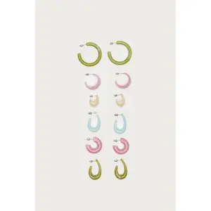 Pastel Hoop Earrings Pack