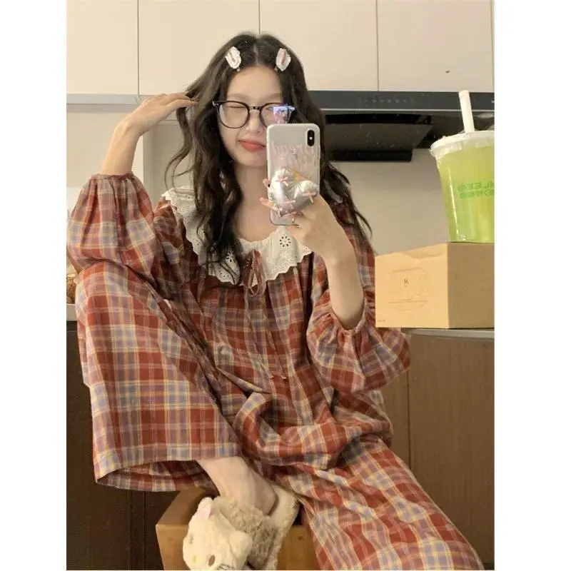 red plaid