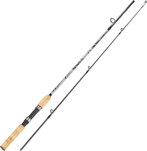 Spinning & Casting Rods,  Carbon&Glass Composite Fishing Rod with Stainless Steel Line Guides for Bass, Trout, Panfish, Catfish