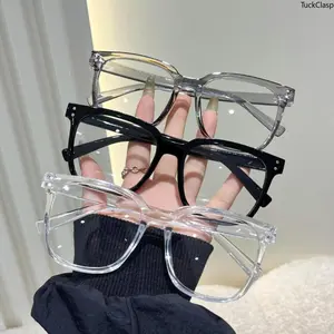 2026 New 3pcs Unisex Square Frame Blue Light Blocking Glasses - Stylish Campus Look, Face-Flattering Optical Eyewea