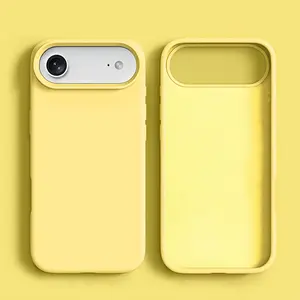 Liquid TPU Protective Phone Case Compatible with iPhone 17 Air 17 Pro Max 16 Pro Max 16E 15 14 13 12 Pro Max with All-Round Protection And Soft Microfibre Lining TPU Silky-Soft Touch Casing Cover Protector