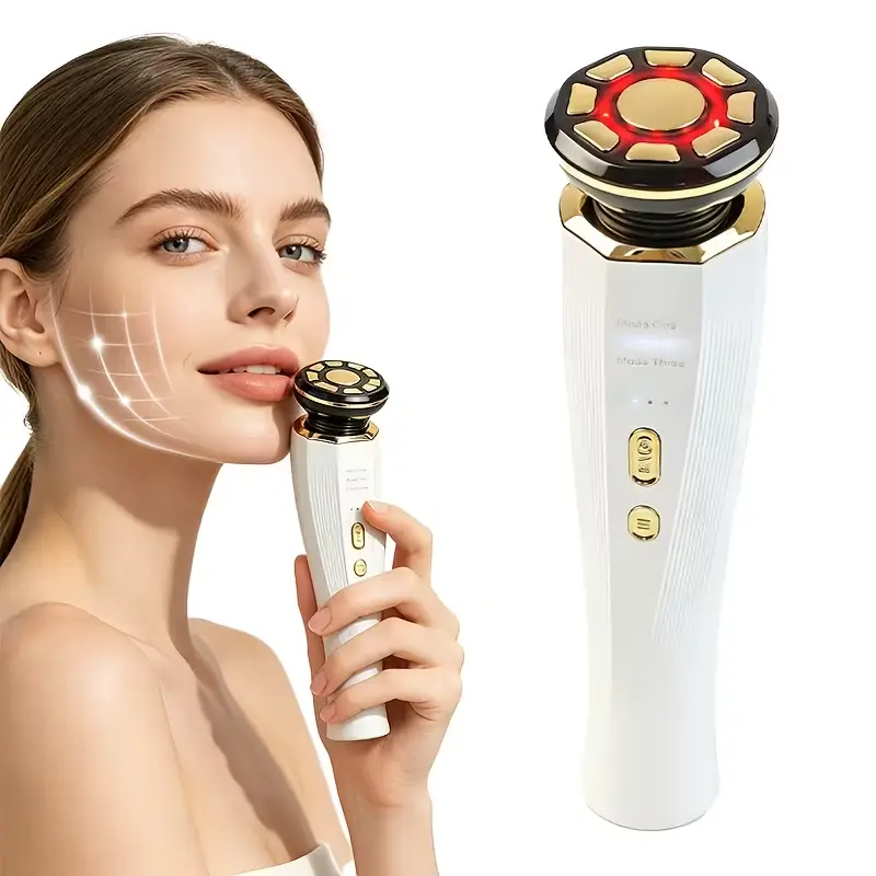 3-in-1 Handheld Microcurrent Facial Massager - Portable Rechargeable Beauty Instrument, 3 Modes Facial Beauty Machine for Home Spa, Skin Firming Tool for Face/Neck Toning & Shaping Aesthetic skin care devices