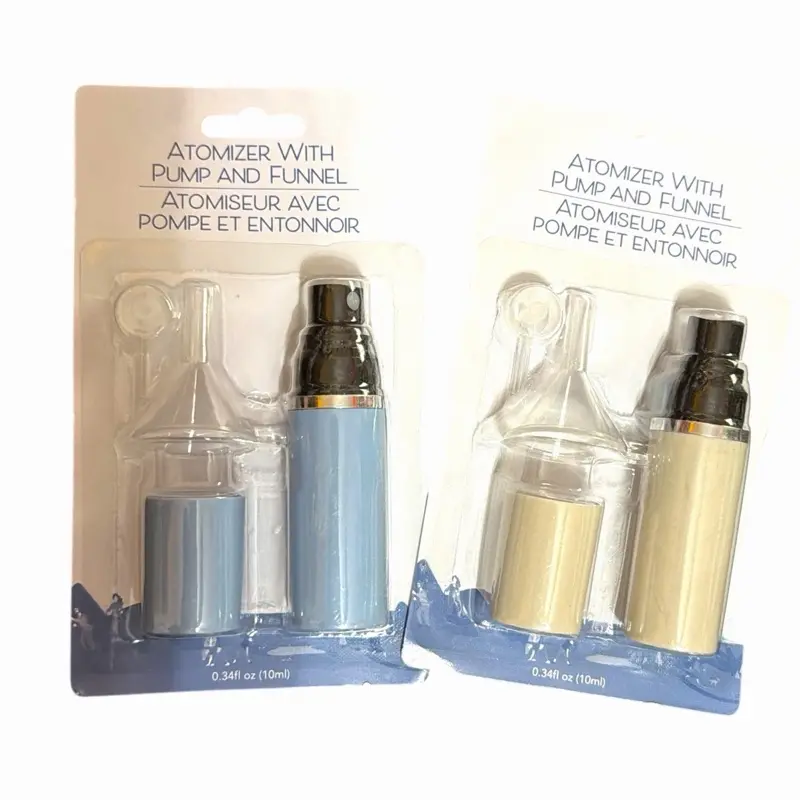 Portable Perfume Atomizer Set with Pump and Funnel for On-the-Go Use