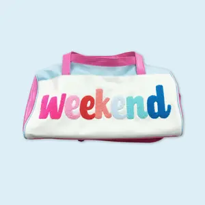 Weekend bag large capacity sports bag colorful vacation duffle bag