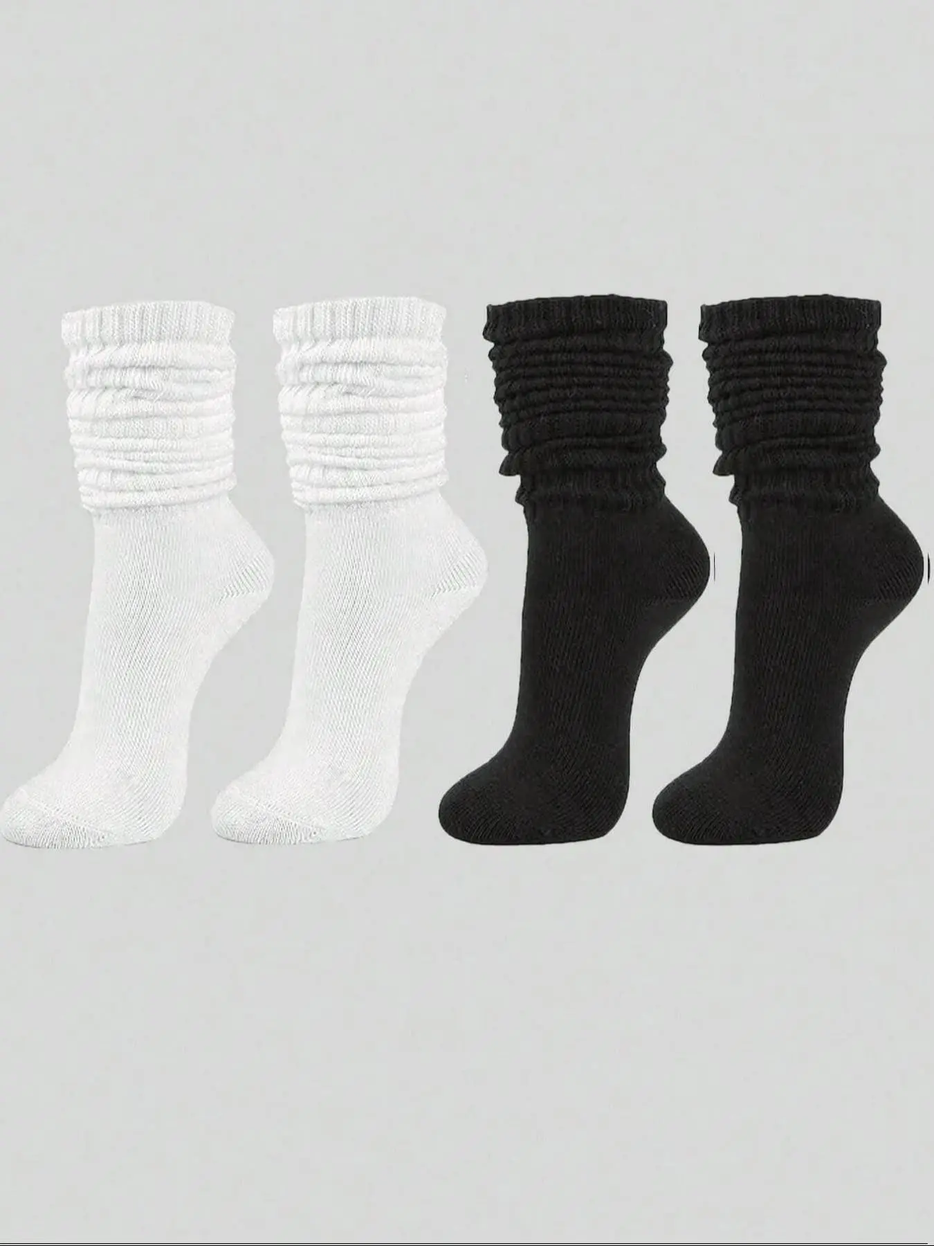 4 pairs (2 black + 2 white)