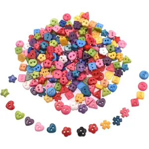 6mm 100 count Mixed Color and Style Mini Buttons for DIY  Craft Art Sewing Doll Cloth Buttons