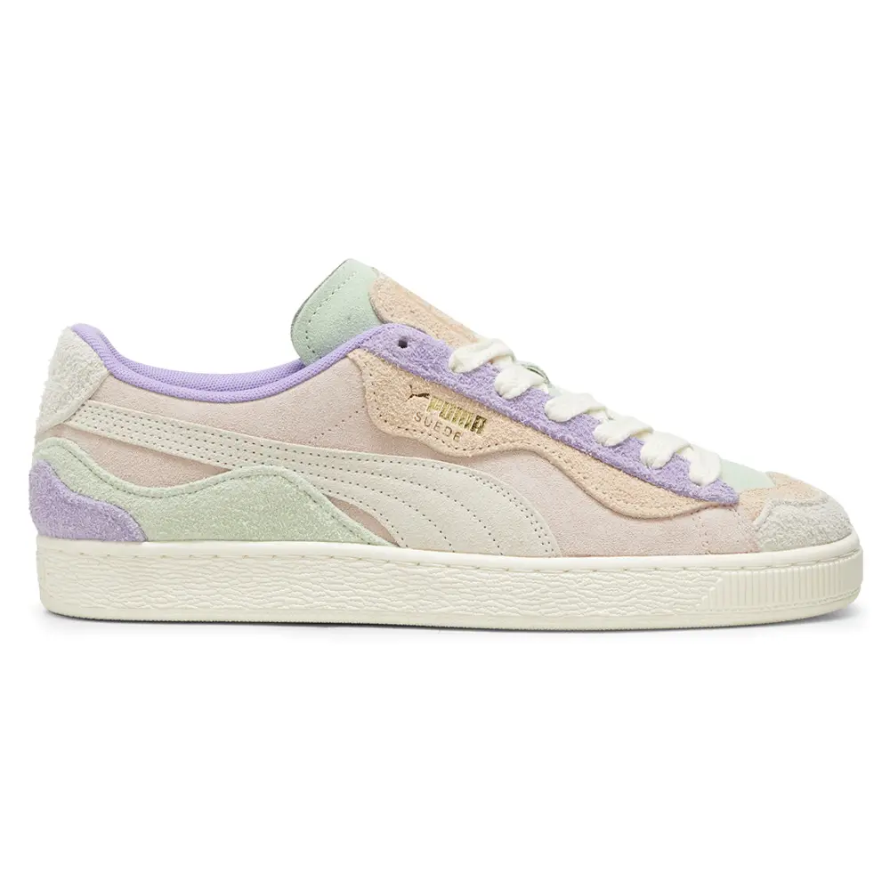 PUMA Mens Suede Trippy Lace Up Sneakers Shoes Casual - Green, Pink