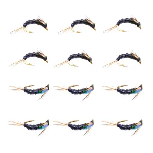 Floating Feather Supply Juju Baetis Fly 12 Pack – BWO Trout Nymph Size 16-20