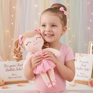 Gloveleya Ballerina Doll My First Recital Gift for Girls Soft Plush Ballet Princess Toy Perfect Performance Award & Keepsake for Little Dancers Cuddle Stuffed Animal for Toddlers 0-6 Years