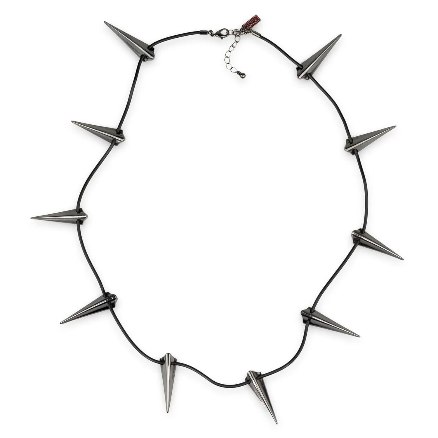 Marvel Black Panther Claw Necklace - 10 Steel Claw Pendant, Leather Collar, Black Panther Accessories for Halloween Party, Wakanda King Costume Jewelry