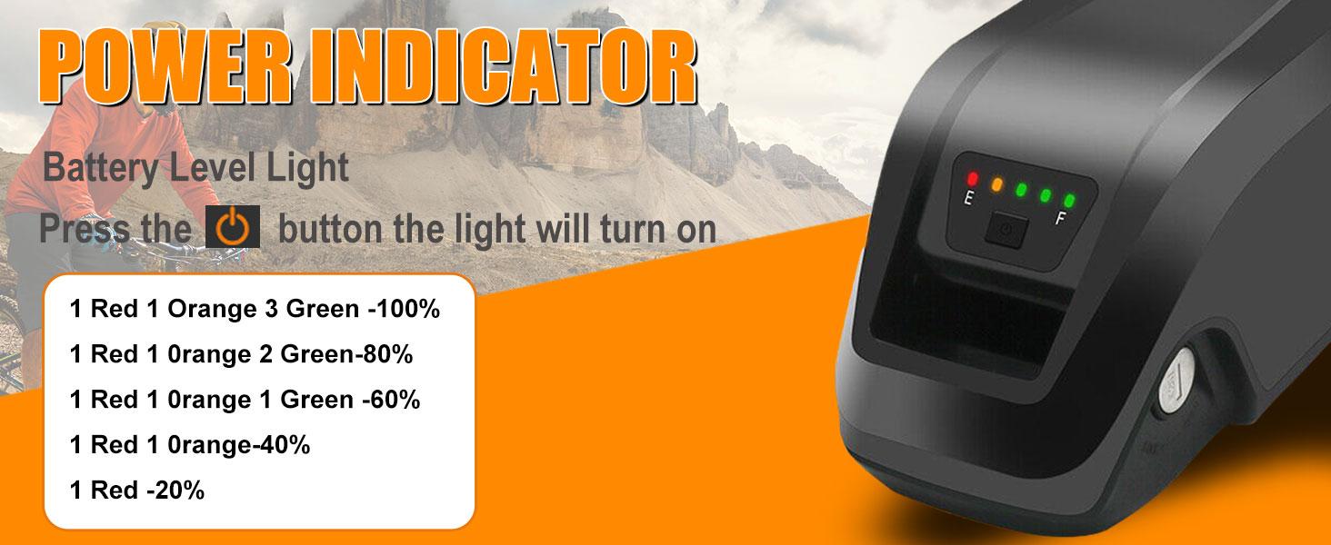 36V 20Ah Electric Bike Battery - Lithium Ion Ebike Battery Pack for 250W 500W 750W 1000W Motor, 4 Pin / 5 Pin High Capacity Replacement Battery with 40A BMS, USB Port & Safe Lock