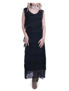 Maxi Italian Dress WIth Ruffles