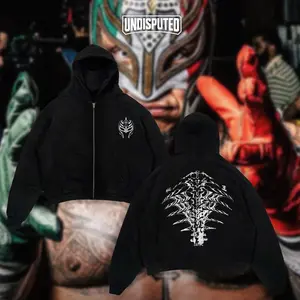 UNDISPUTED Rey Mysterio "Tattoo Art" Heavy Cotton WWE T-shirt - Lucha Libre Heritage Fan Apparel - Classic Pump Cover Oversized Gift - DTG Printed