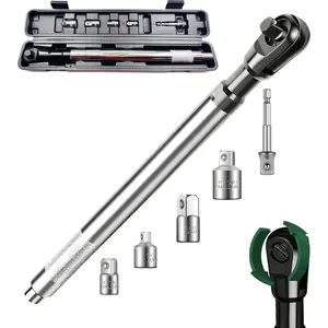 Offset Extension Wrench for electric drill,1/2" Drive  Wrench Extender with 3/8",1/4" Drive Adapters for Tight Spaces packing in blew case