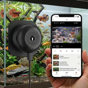 3MP 2K Aquarium & Terrarium Pet Camera.Install &Close-Focus Lens for Fish,Lizard, Reptile Pet and Window Bird Feeder,2.4GHz & 5GHz WiFi,Auto-Focus,24/7 Recording,2 Pack