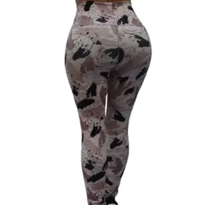 Leggings Pinceladas Vibrantes, High Waist, Comfort, Elasticy, BIDU
