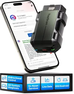 TOPDON TopScan Pro OBD2 Scanner Bluetooth , Bi-Directional Scan Tool with All System, 13+ Services for iOS & Android, FCA AutoAuth, CAN-FD, AI Assistant, Enhanced TopScan Car Code Reader
