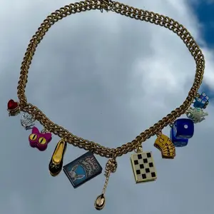 White Rabbit Tea Party Pre Made Steez Charm Necklace