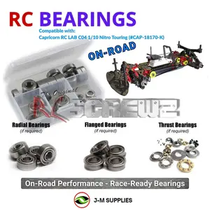 RCScrewZ Metal Shielded Bearings cap016b for Capricorn RC C04 Nitro 1/10th On-Road Touring | RCX