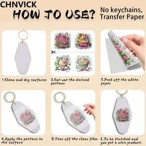 105 PCS Happy Birthday UV DTF Stickers, Colorful UV DTF Transfer Stickers, High Viscosity UV DTF Transfer Paper Suitable for Keychains, Mugs UV DTF Keychain Sticker(No Keychain, Stickers Only)