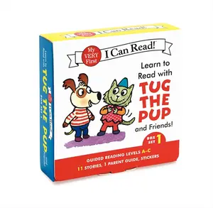 Learn to Read with Tug the Pup and Friends! Box Set 1: A Box of 11 stories, 1 parent guide, and reward stickers for Beginning Readers; Reading Level A-C (My Very First I Can Read) by Dr. Julie M. Wood||Sebastien Braun [Paperback Book]
