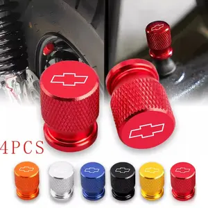4pcs Car Wheel Tire Valve Caps, Tyre Stem Covers, Dust-Proof Style, for Chevrolet Spark Captiva Cruze Epica Nubira Lanos Ss Z71 Accessories, Chevy