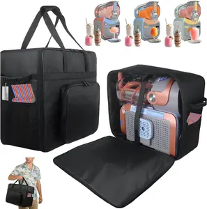 Heavy Duty Travel Case for Ninja SLUSHi Max FS605, 3-Layer Padded Waterproof Carrying Bag for Ninja Slush Machine, Portable Storage Accessories with Pockets for Cups & Straws
