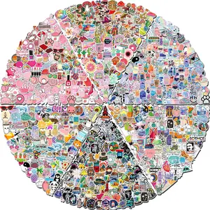 600 PCS Stickers Pack，Cute Colorful Waterproof Stickers Vinyl Art Stickers.Stickers for Water Bottles,Skateboards and Notebooks, Laptop Stickers for Teens Girls Kids Adults